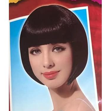 Imagem de Genérico Peruca Preta Chanel Cosplay Festas e Eventos - Cabelo Sintético de Qualidade, Tamanho Único, Curta