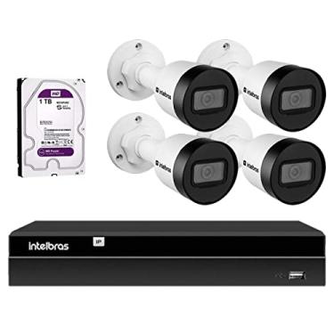 Imagem de Kit 4 Câmeras Intelbras HD 720p VIP 1130 B com Lente 3,6mm Bullet IP67 + NVR NVD 1404 Intelbras + HD 1 TB
