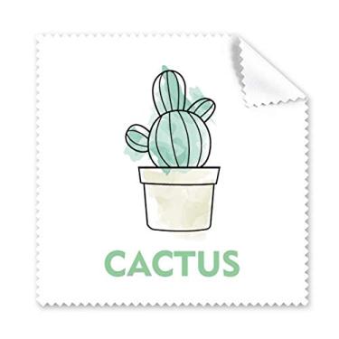Imagem de Pano de limpeza de plantas para suculentas de cacto aquarela, 5 peças