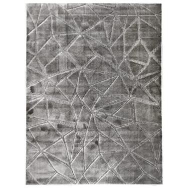 Imagem de Tapete para sala Noble 140 x 200 cm, Edantex, Cinza