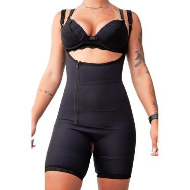 Imagem de Macacão Body Alta Compressão Com Alça e Fecho Zíper (M06)