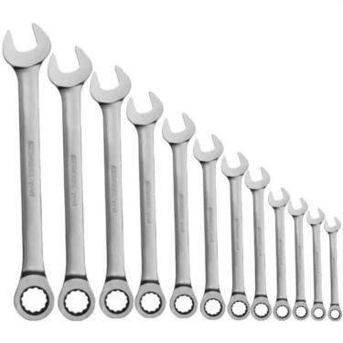 Imagem de Jogo de Chave Comb. C/Catraca 8-19mm (12Pç) r07105212 Gedore Red