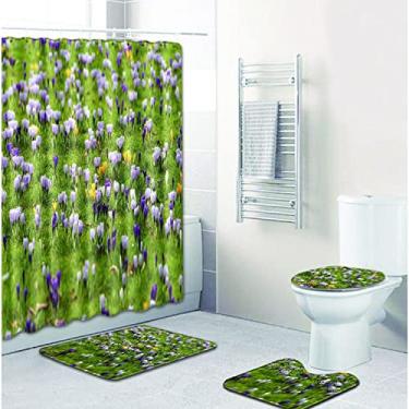 Imagem de Flor Vermelha Flor Casa De Banho Tappeti Bagno Tapete de Banho Conjunto de Tapete de Banho Tapis Salle De Bain Alfombra Bano, como picture10,450MMx750MM
