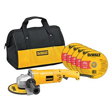 Imagem de DEWALT Kit de ferramentas para esmerilhadeira angular com bolsa e rodas de corte, 19 cm, 13 Amp (DW840K)