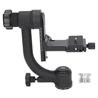 Imagem de Acouto Cabeça de tripé de suspensão 360 graus vertical omnidirecional cantiléver cabeça de esfera giratória com placa de liberação rápida interface de 1/4 3/8" para fotografia de pássaros selvagens ao ar livre