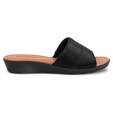 Imagem de Tamanco Usaflex Feminino Plataforma Preto Com Costura Aa3303017 36