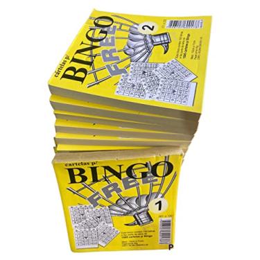 Imagem de Cartela de Bingo Free Amarelo, 100 Folhas, Pacote C/ 15 Blocos - 8