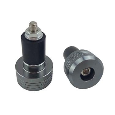Imagem de OKSTNO guidão de motocicleta, tampas deslizantes de guidão de 7/8" de alumínio CNC (cinza)