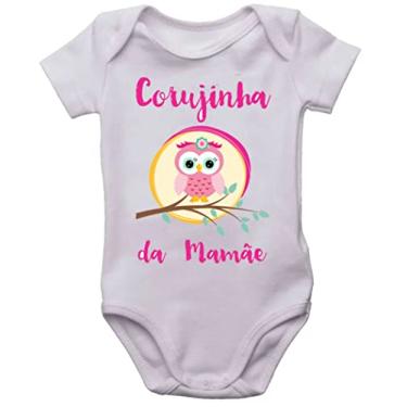 Imagem de Body infantil corujinha da mamãe roupa de bebê bori menina Cor:Branco;Tamanho:RN