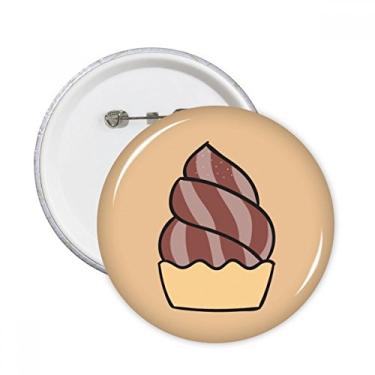Imagem de Broche redondo de sorvete de aveia chocolate doce 5 peças