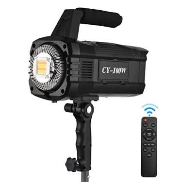 Imagem de Qudai 100W COB Studio Luz de Vídeo LED Luz de Fotografia Bicolor 3000-6000K Brilho Regulável CRI ≥95 para Fotografia de Estúdio de Transmissão ao Vivo Fotografia ao Ar Livre Retrato Gravação de Víd BD