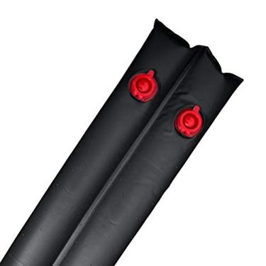 Imagem de Robelle 3811-BLK Deluxe 16 g Tubo de água de inverno de câmara dupla 3 metros preto para capas de piscina