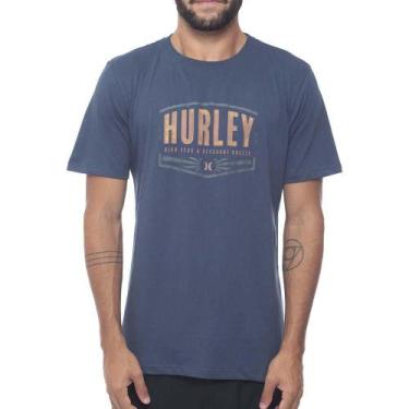 Imagem de Camiseta Hurley Silk Outdoor Masculina Azul Marinho