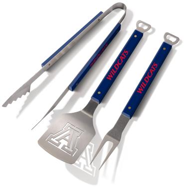 Imagem de YouTheFan Arizona Wildcats Conjunto de ferramentas para churrasqueira Sportula Spirit, 56 x 23 cm, cores da equipe