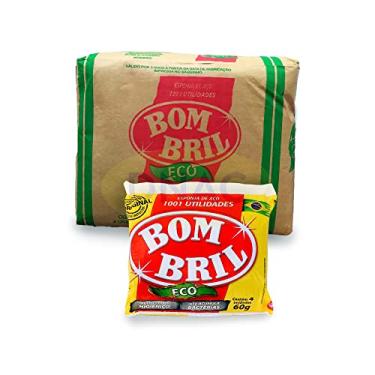 Imagem de Caixa Lã De Aço Bombril Eco Multiuso Inox Palha De Aço 14 Pacotes - Bom Bril