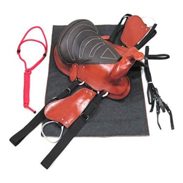 Imagem de Sela Americana Havana Simples Completa Couro 16 Polegadas Arreada Nova + Acessórios