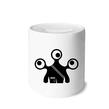 Imagem de DIYthinker Universo Alienígena Monstro Dinheiro Caixa de Cerâmica Porta-Moedas Presente de Cofrinho
