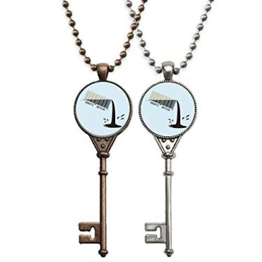 Imagem de OFFbb-USA Colar com pingente para decoração de casais com líquido para produção de óleo