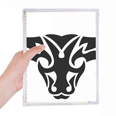 Imagem de Caderno com símbolo do zodíaco Taurus da Constellation Diário de folhas soltas recarregável