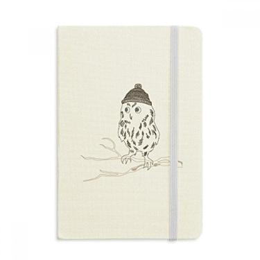 Imagem de Caderno de anotações com cabeça de coruja, capa dura oficial, diário clássico
