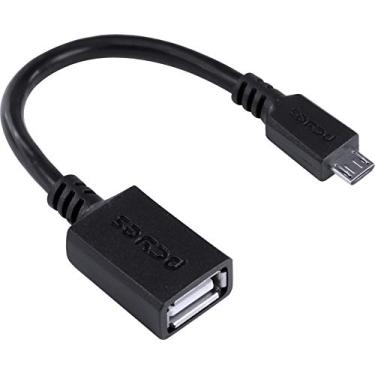 Imagem de ADAPTADOR OTG MICRO USB PARA USB 2.0 15CM PRETO CONEXAO COM CELULARES SMARTPHONES TABLETS - PAMUP-15 - PCYES