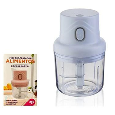 Imagem de Mini Processador 250ml Moedor de Alho Elétrico Sem Fio USB