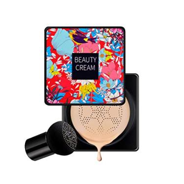 Imagem de TBEOEN BB Cream Cogumelo Hidratante, Air Cushion CC Cream, Corretivo de Primer Líquido, Cobertura Perfeita Cor Natural Base