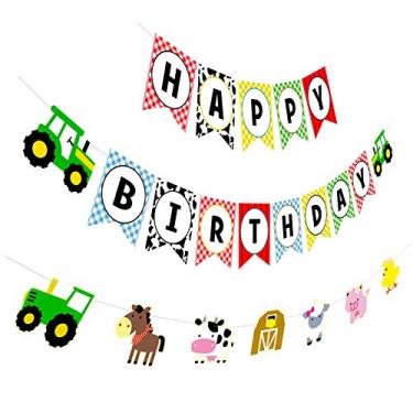 Imagem de Banner de festa para filhotes #2, Farm Bday Kit