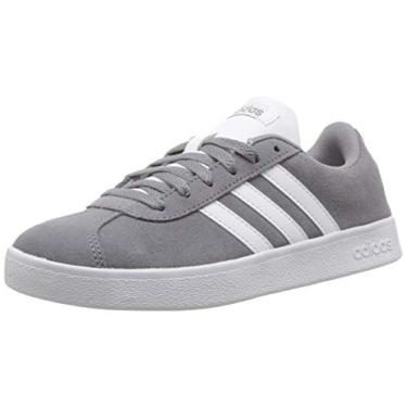 Imagem de adidas Tênis feminino Vl Court 2.0, Cinza/branco/cinza, 11 Little Kid
