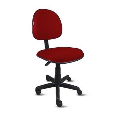 Imagem de Cadeira Executiva Ômega Em Base Giratória - Tecido Crepe Vermelho - Pp