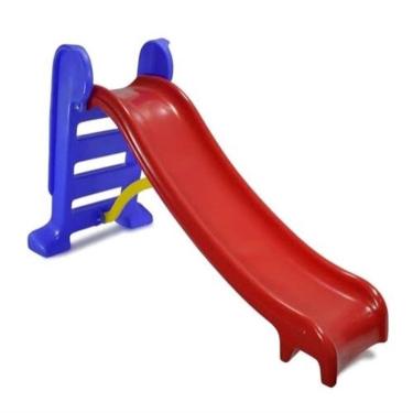 Imagem de Escorregador Infantil Médio 3 Degraus Playground - Vermelho e Azul