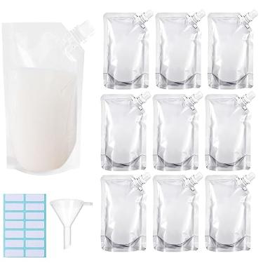 Imagem de Kit de cantil escondível e reutilizável para garrafas de bebidas e bebidas (350 g -10 peças)