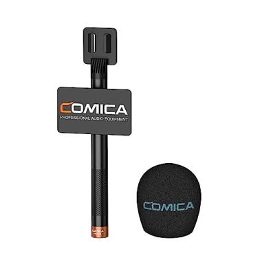 Imagem de COMICA HR-WM Adaptador de mão para entrevista para microfone de lapela sem fio Rode Wireless GO/BoomX-D/D Pro/BoomX-U, alça de microfone para reportagem de notícias, entrevista de TV e gravação de ví