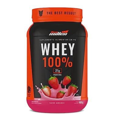 Imagem de New Millen Whey 100% - 900G Morango -