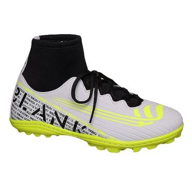 Imagem de Chuteira Society Botinha Cano Alto Blank Star Branca com Solado Costurado (br_footwear_size_system, adult, numeric, numeric_36)