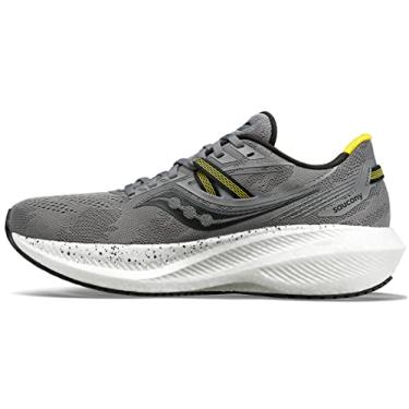Imagem de Saucony Tênis de corrida masculino Triumph 20, Cascalho/Enxofre, 8