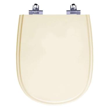 Imagem de Assento Sanitário Laqueado Soft Close Sabatini Areia (Bege) para vaso Icasa