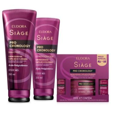 Imagem de Combo Siàge Pro Cronology Eudora: Shampoo + Condicionador + Kit Cronog