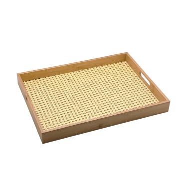 Imagem de Bandeja de Bambu Oikos com Palha 48cm Retangular