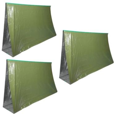 Imagem de BESPORTBLE 3 Pecas tenda de emergência ao ar livre lona de sobrevivência barraca para acampar cobertor quente tendas fornecimento de caminhada cobertor de emergência mantenha morno Sobreviver