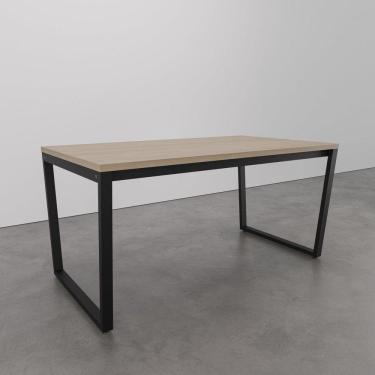 Imagem de Mesa de Jantar 180x90cm Estilo Industrial Concept CabeCasa MadeiraMadeira Acácia/Preto