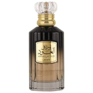 Imagem de Awraq Al Oud EDP - Eau De Parfum 100 ml | Spray forte de longa duração I Frasco preto e dourado I Oud, Canela, Nucsoara Scents I da Lataffa