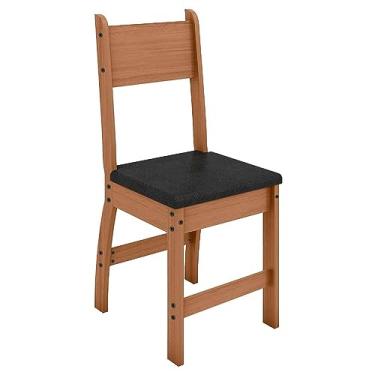 Imagem de Conjunto 02 cadeiras Milano carvalho/preto