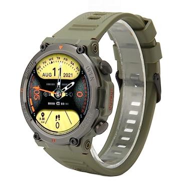 Imagem de Relógio Smartwatch masculino à prova d'água Bluetooth chamada atender esportes fitness smartwatch para telefone verde