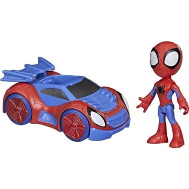 Imagem de Marvel, Boneco Homem-Aranha e Carro-Aranha Spidey, Azul
