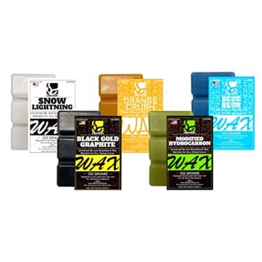 Imagem de DEMON UNITED Kit de cera de velocidade para esqui e snowboard para todas as estações, 133 gramas de cada temperatura da cera para snowboard, 600 g de cera de esqui total, DMNWXPK