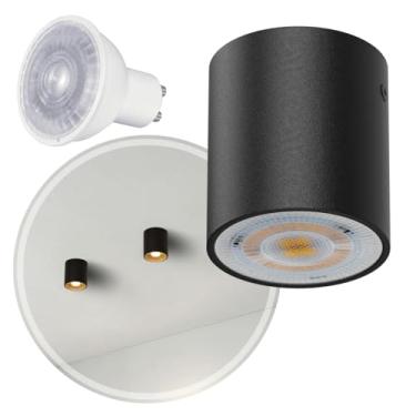 Imagem de Spot Cilíndrico Interno GU10 Dicroica + LED MF201 (Preto (Branco Frio))
