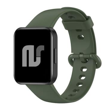 Imagem de NSmart - Pulseira de silicone compatíveis com Redmi Watch 2 Lite/Mi Watch 2 Lite (Verde Militar)