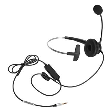 Imagem de Fone de Ouvido de Orelha única, Fone de Ouvido Leve para Atendimento Ao Cliente Com Redução de Ruído, Alto-falantes HD de Banda Larga Fone de Ouvido para PC Fones de Ouvido Com (Interface única de 3,5 mm)