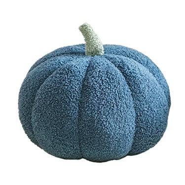 Imagem de Maxpetus Almofada de pelúcia de abóbora simulada 3D (28 cm, azul)